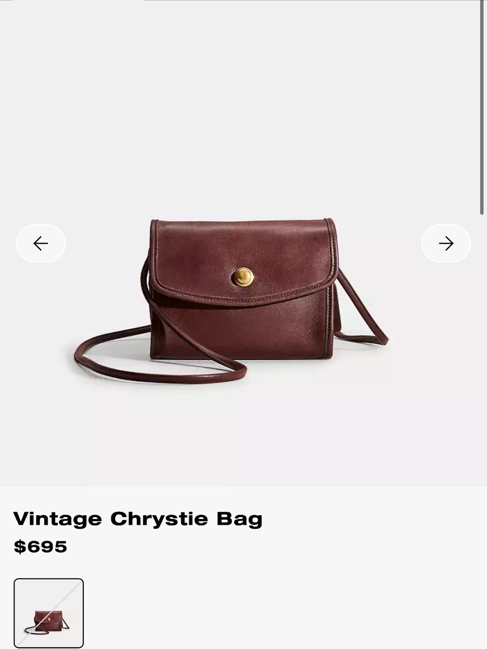 Vintage Coach Chrystie Bag - Picture 1 of 8